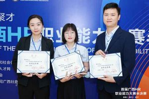 热烈祝贺九州网页版_九州(中国)集团选手在首届广西HR职业能力大赛取得优异成绩